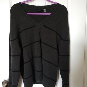 striped fuzzy sweater !!